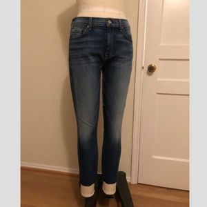 7 FOR ALL MANKIND SKINNY W STEP HEM